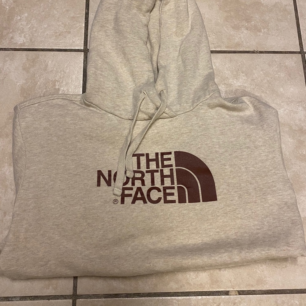 The North Face Men's Half  Hoodie - Tan/Cream - L